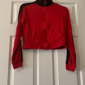 Lining of the sleeves are black.